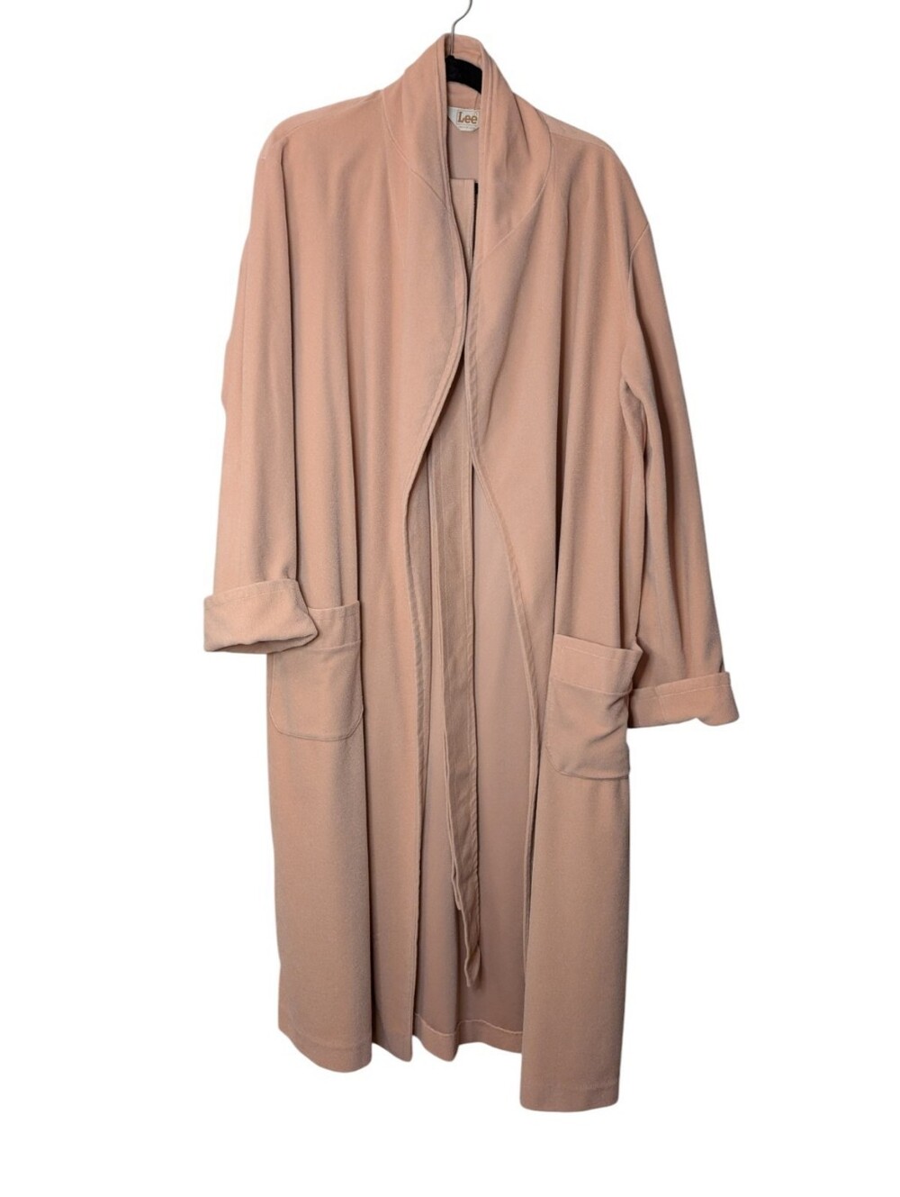 Vintage Lee Men's Crushed Velour Robe Bathrobe Velvet Mid Century Duster Large